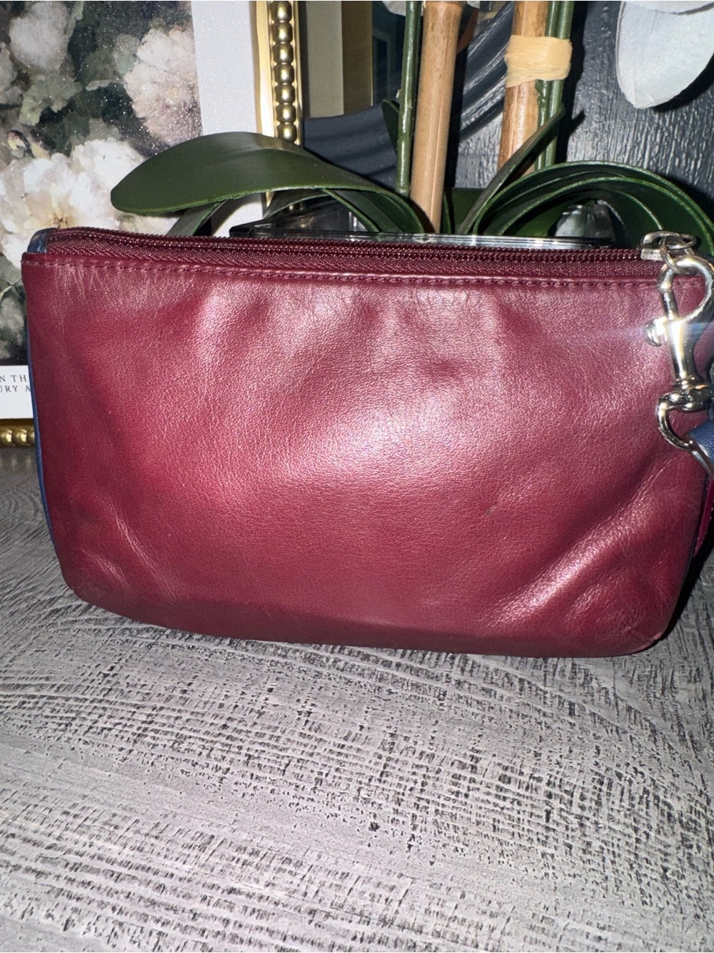 Coach Park Color Block Quilted Wristlet LG Size Turn Lock Front Pocket EUC - Picture 2 of 4